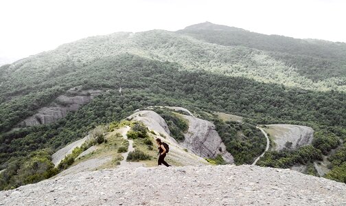 Mountain hiking landscape