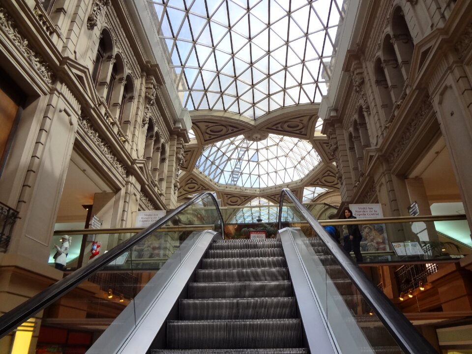 Buenos aires skylight escalator