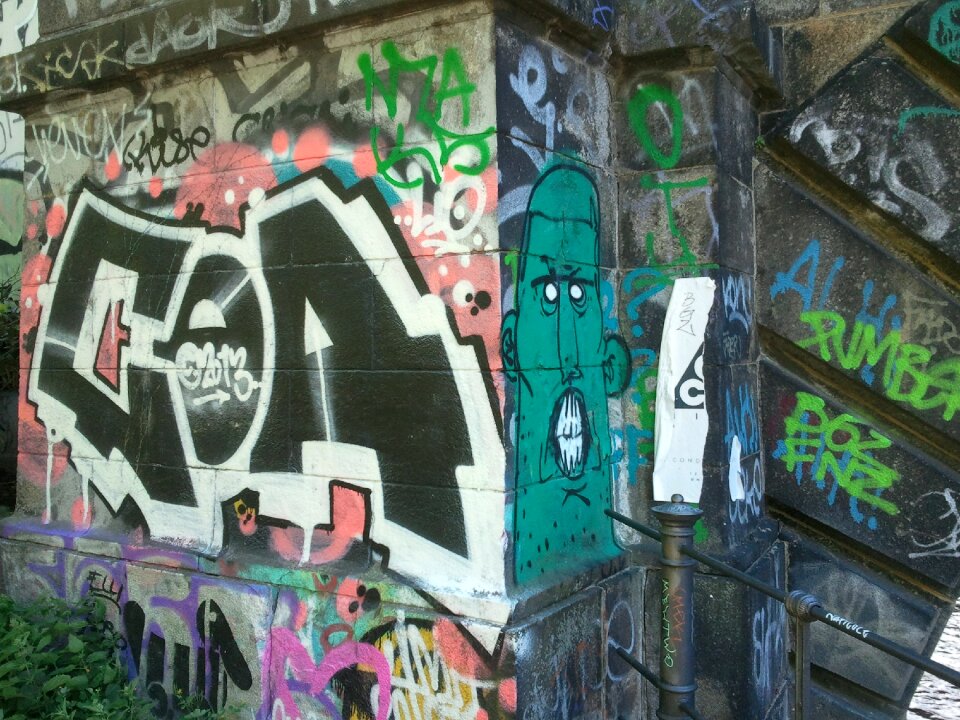 Road street art choas