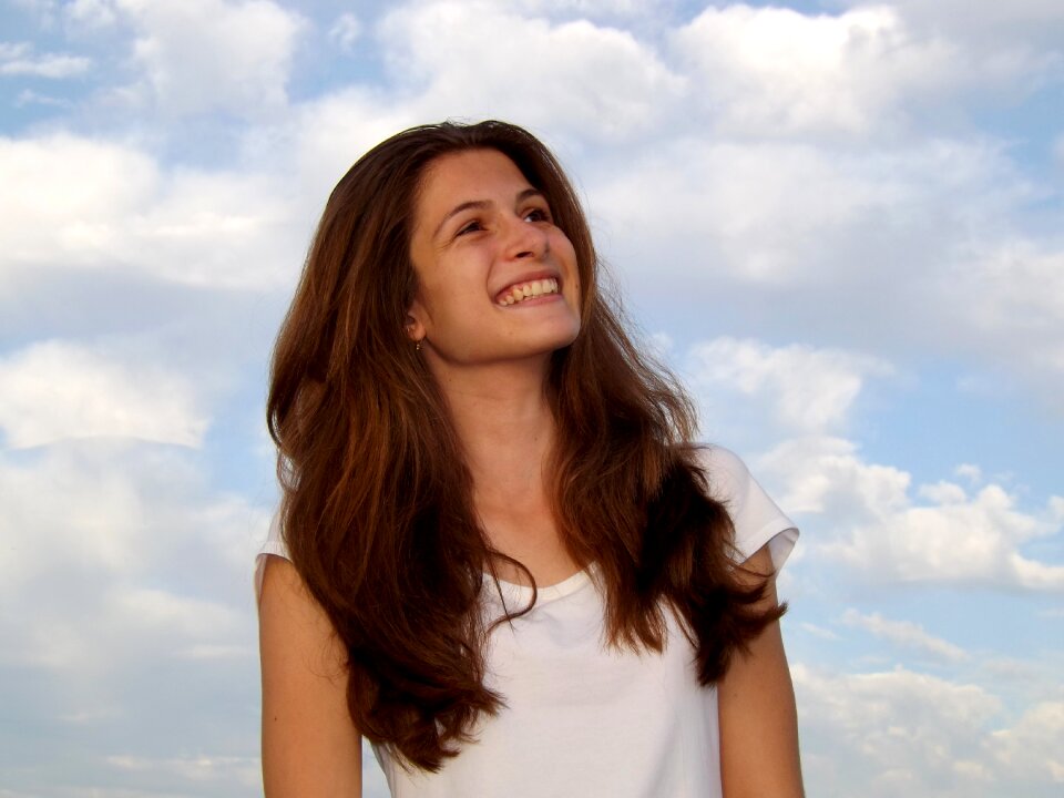 Sky beauty portrait