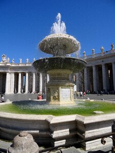 Italy rome vatican fountain