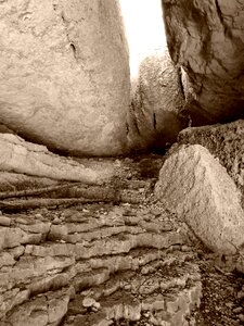 Cave rocks stones