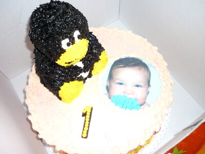 Celebration dessert one year