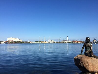 The little mermaid copenhagen statue photo