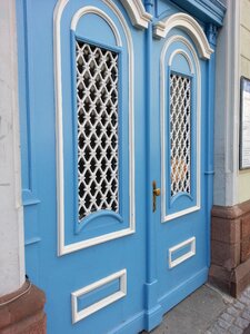 Light blue old gate