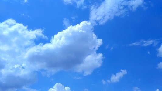 Fluffy cloudscape heaven photo