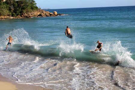 Water sports surfing sea