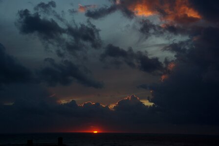 Sky sunset cloud formation photo