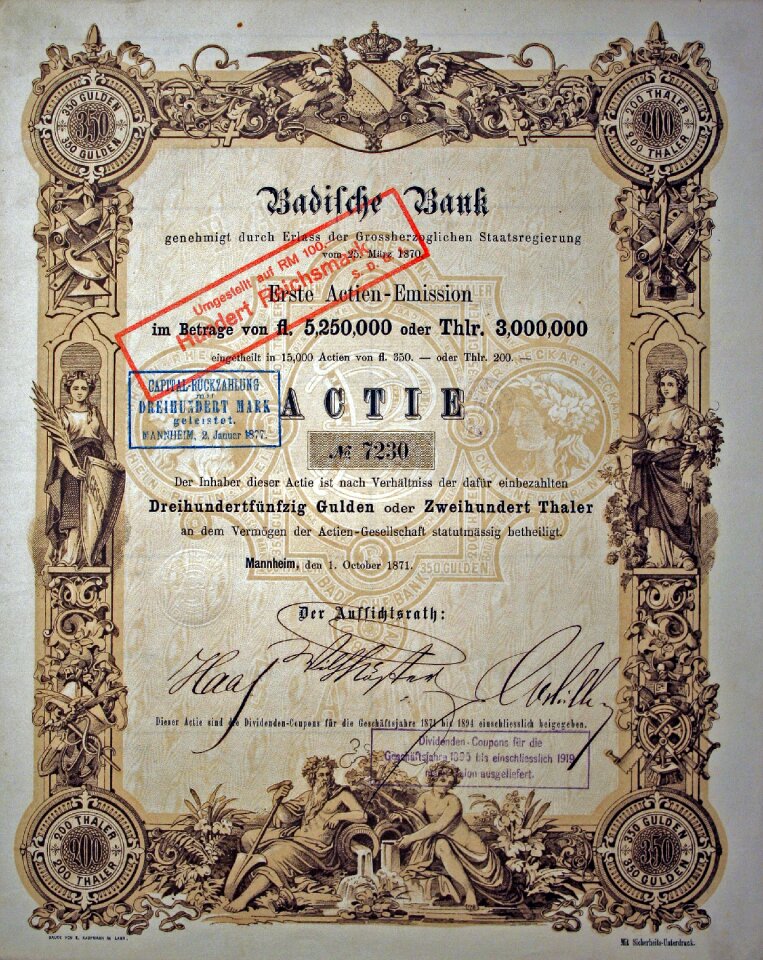 Germany old document