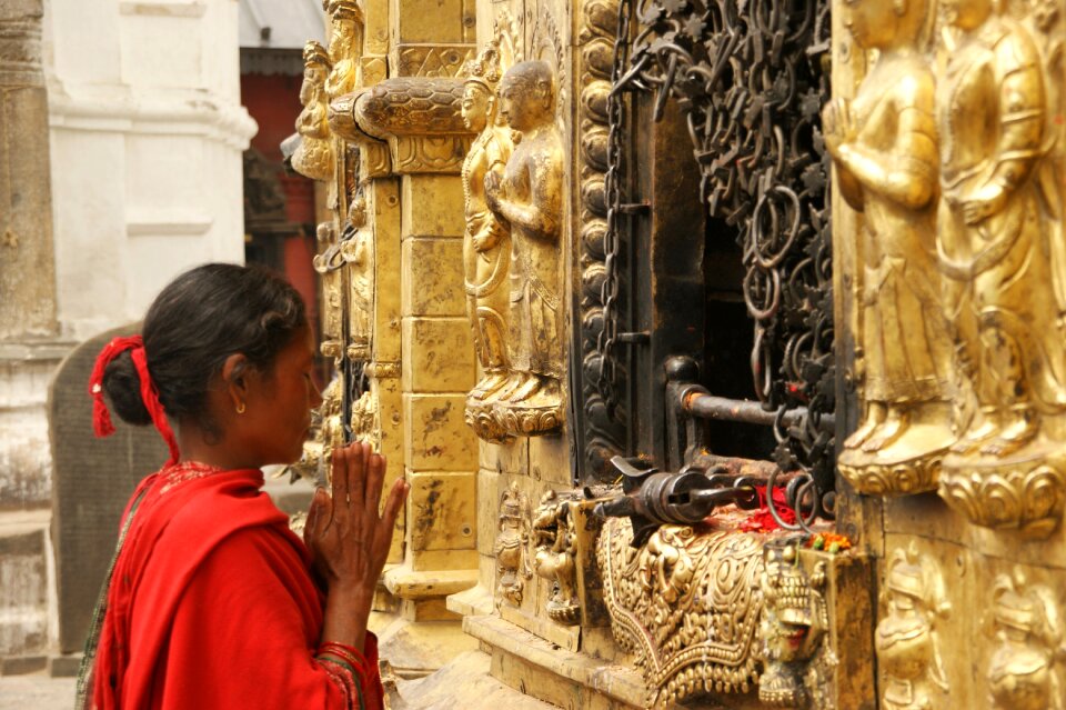 Ritual young girl photo