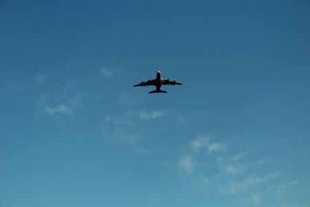 Aircraft sky blue photo