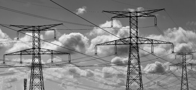 Cables power line high voltage photo