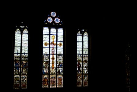 Holy church window light photo