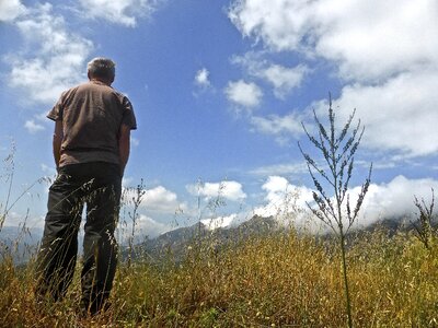 Landscape contemplation scenic