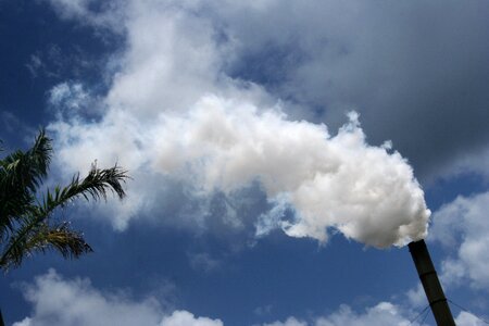 Steam sky pollution