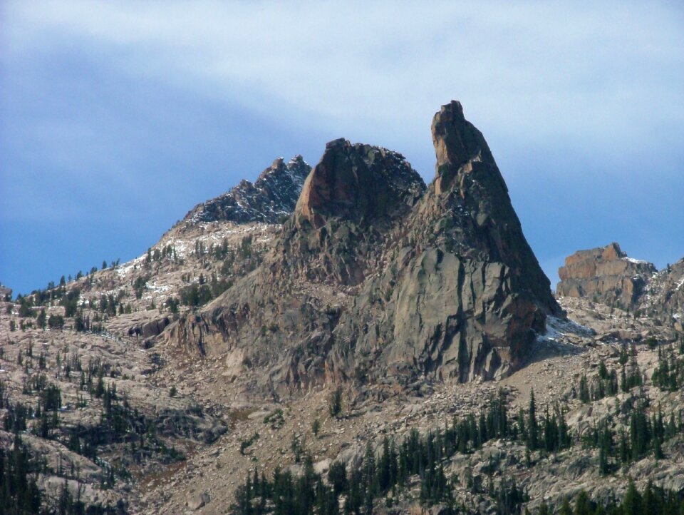 Cliff climbing hiking photo