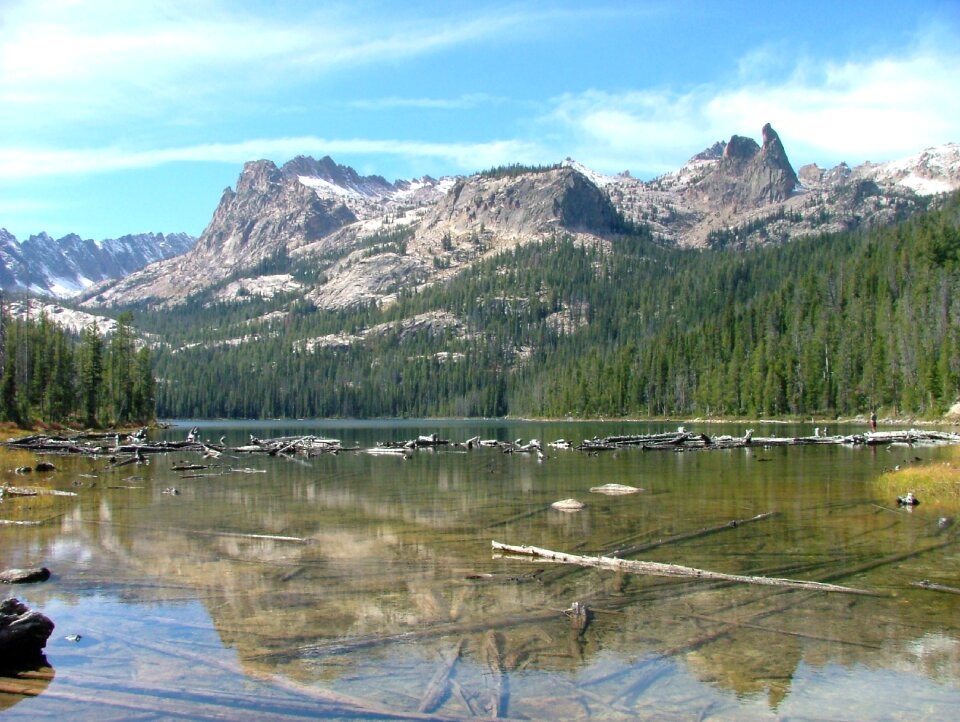 Placid scenic mountain