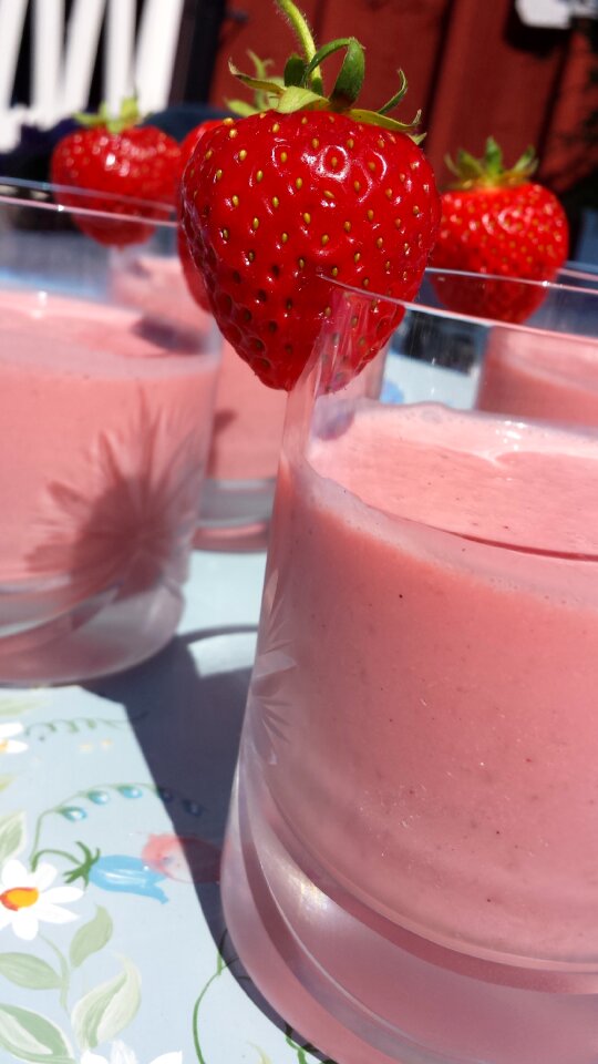 Dessert strawberries summer