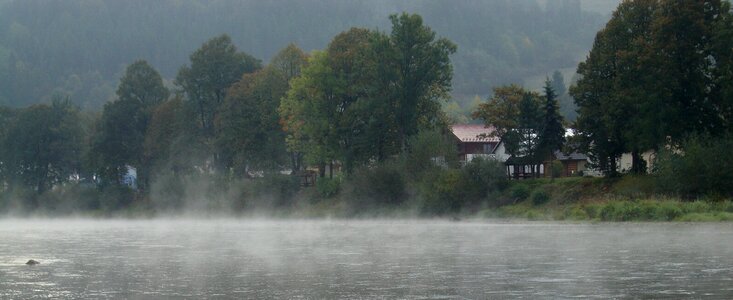 Landscape poland the fog