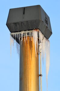 Ice frozen icicle