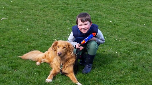 Child with dog best friends children