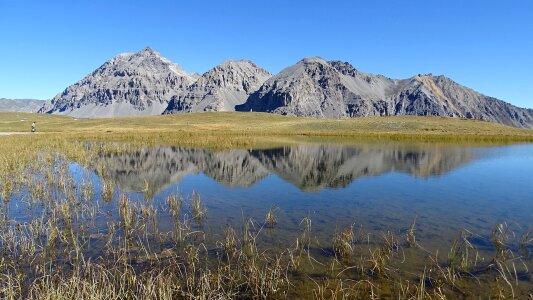 Lake mountain landscape