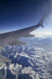 Mountains height aerial photo