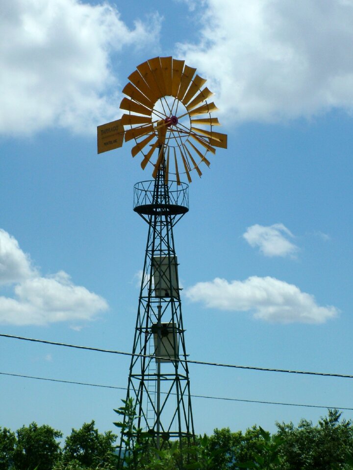 Windmill scene landscape