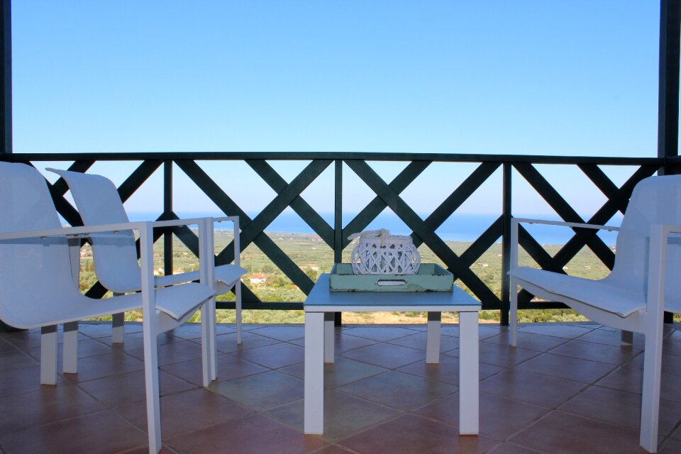 Chairs show terrace