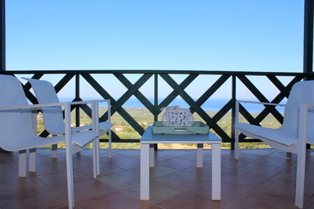 Chairs show terrace