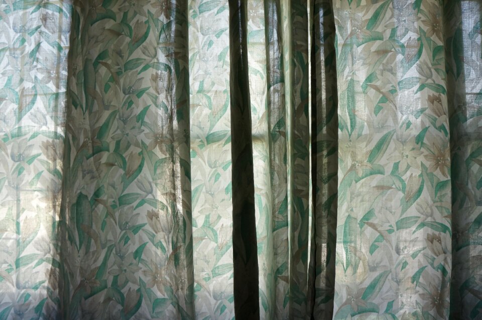 Curtain window morning