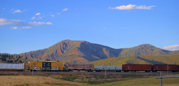 Railroad locomotive transportation photo