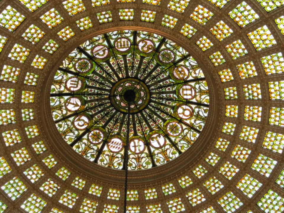 Culture glass stained