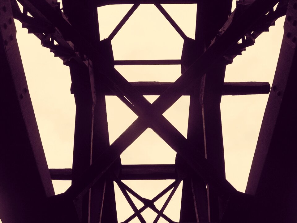 Metal bridge darkness