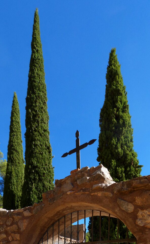 Cross religious door