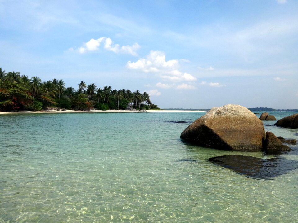 Beach sea scenery