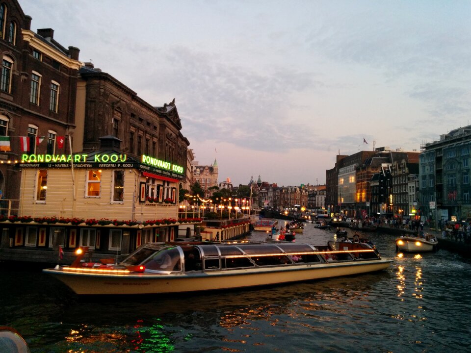 Amsterdam sunset calm