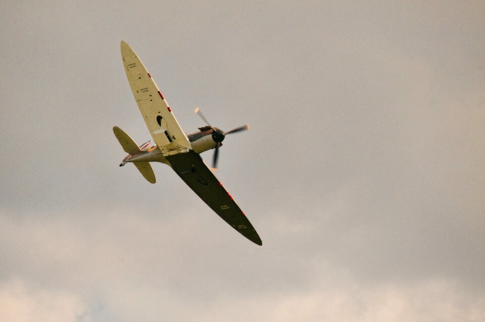 Battle of britain classic fighter flying