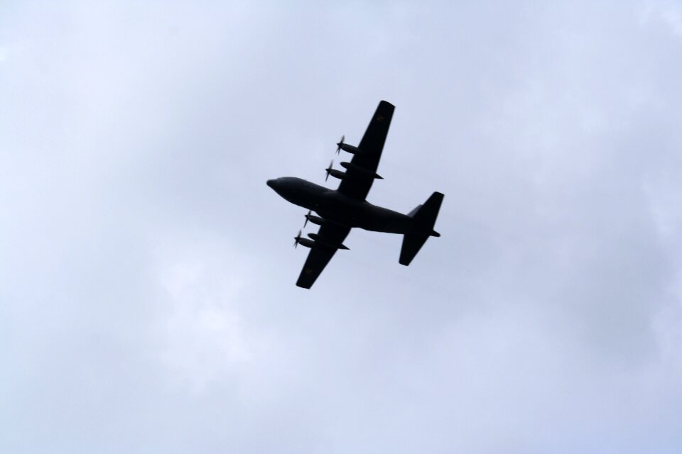 The plane military parade the military
