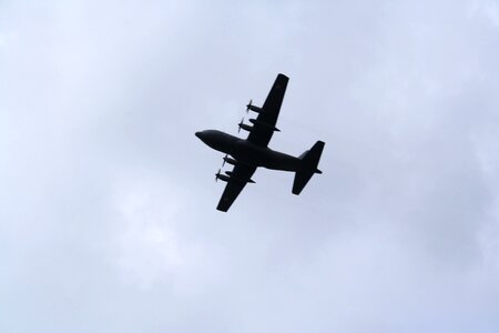 The plane military parade the military