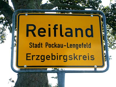 Road sign traffic sign city ​​limits