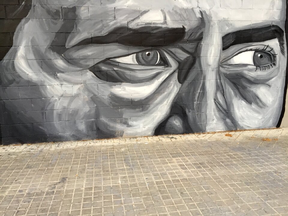 Street art look mural