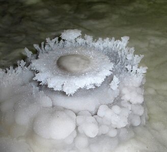 Winter freezing ice