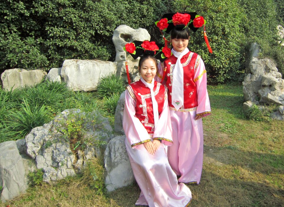 Costume pink traditional