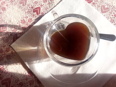 Coffee break glass drink