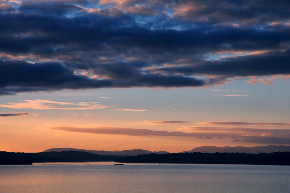 Landscape backlight blue