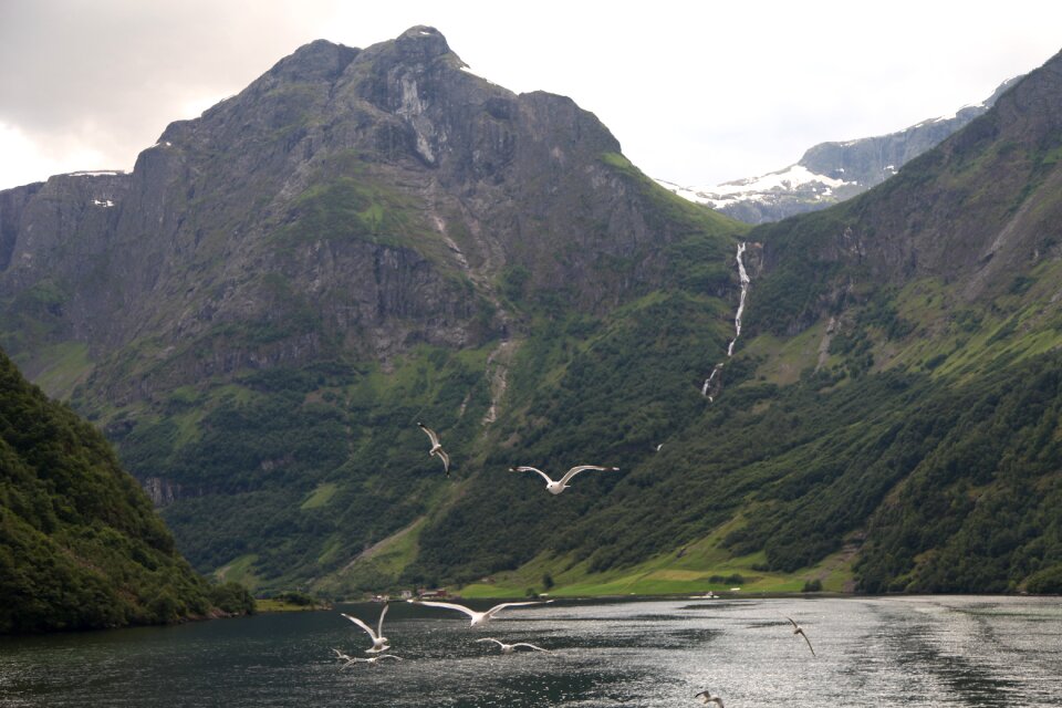 Panorama mountain river