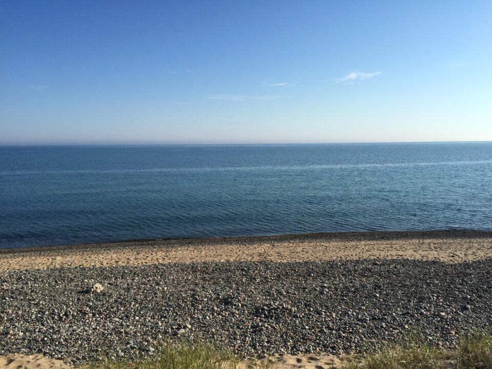Sand beach lake