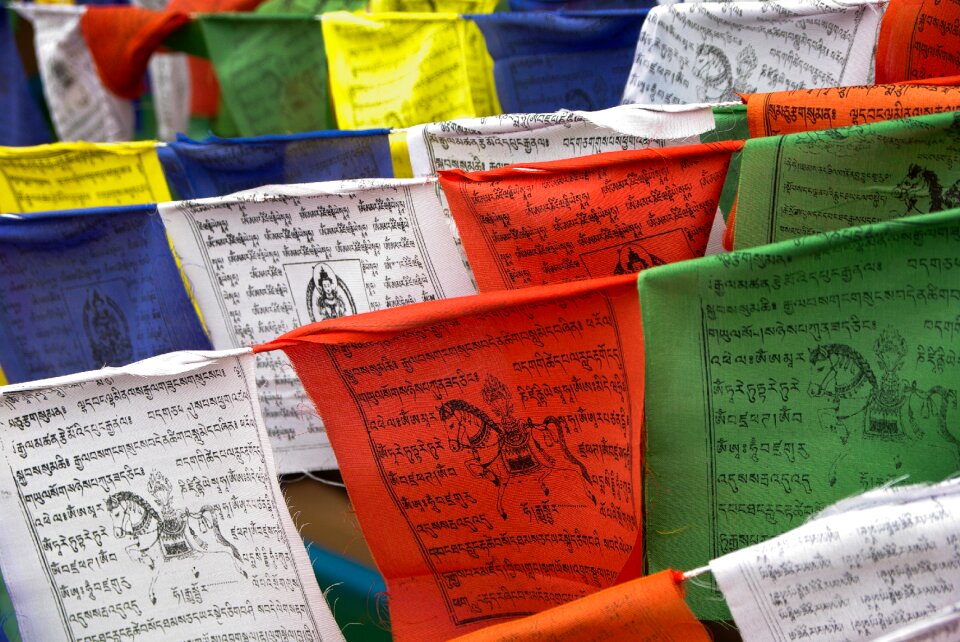 Religion buddhism colorful
