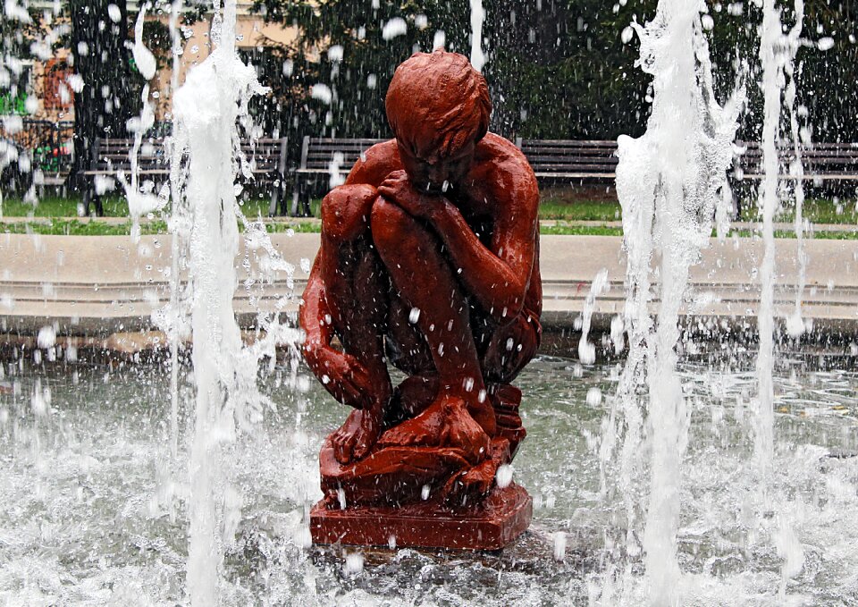 Water fountain czech budejovice
